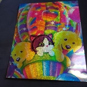 Lisa Frank glitzy folder